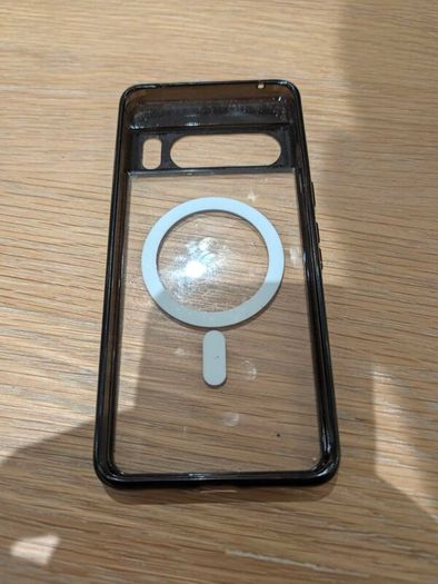 Magnetic Case for Google Pixel 8 Pro, Obsidian Compatible with MagSafe, Translucent Matte Back, Shockproof Protection