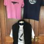 Three T-shirts and Black Padded Waistcoat Image 2
