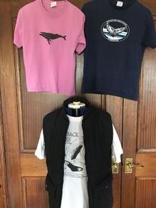 Three T-shirts and Black Padded Waistcoat