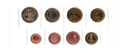 2007 Slovenia (Slonevij) Complete uncirculated coin set in protective plastic holder