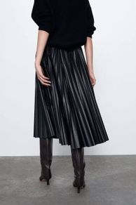 ZARA pleated skirt midi
