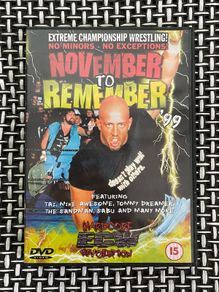 ECW Extreme Championship Wrestling November To Remember 99 1999 DVD