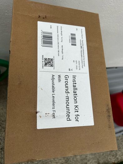 Installation kit solar panel battery