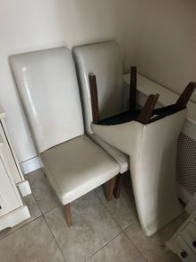 Cream Leather Chairs