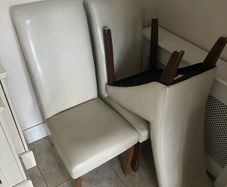 Cream Leather Chairs