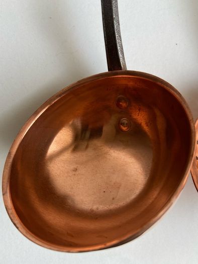 Copper ladle and skimmer