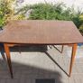 Fabulous Original Mid-Century Modern Extendable Dining or Kitchen Table For Four to Six People, Very Good Condition, Chairs NOT Included Image 7