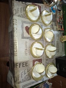 Antique Royal Doulton bone china trios x 8, Postage Available