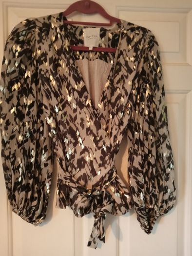 Part Two Gold foil blouse
