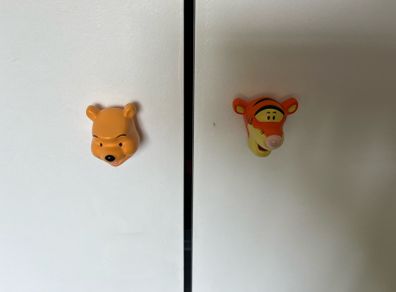 Winnie and Tiger door knobs