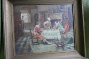 Vintage Print " Interviewing The Chef "