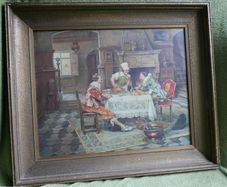 Vintage Print " Interviewing The Chef "