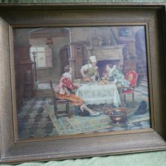 Vintage Print " Interviewing The Chef "