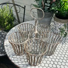 Vintage Hanging Candle Holders /