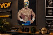 Sting The Stinger WCW acrylic original portrait painting art canvas wrestling memorabilia