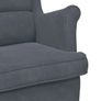 Armchair Dark Grey Velvet Image 6
