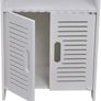 Bathroom Storage Cabinet Floor Standing Waterproof Organizer Rack Book Shelf White Robust Bathroom Furniture for Living Room Bedroom, Kitchen Hallway Silm Tall Cupboard Home Store-H80 xW30x D22cm (FREE POSTAGE) Image 5