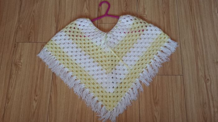 Handmade ponchos age 4-5 years REDUCED PRICE