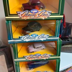 Collection of 4 Corgi Classic Cars die-cast models