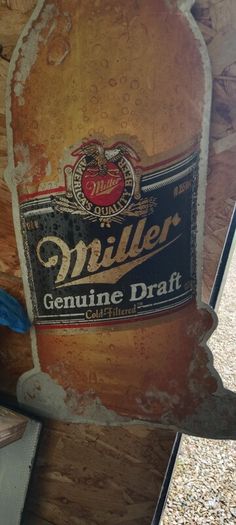 Miller beer sign metal