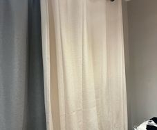 cream curtains