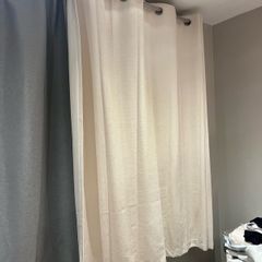 cream curtains