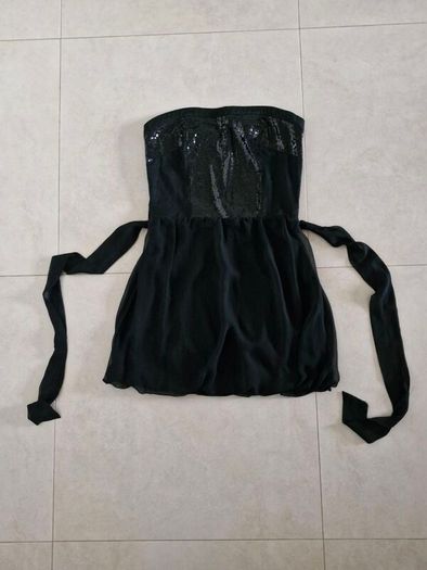 House Mini Dress / Long top black size M/L