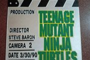 Teenage mutant ninja turtles display scene clap board