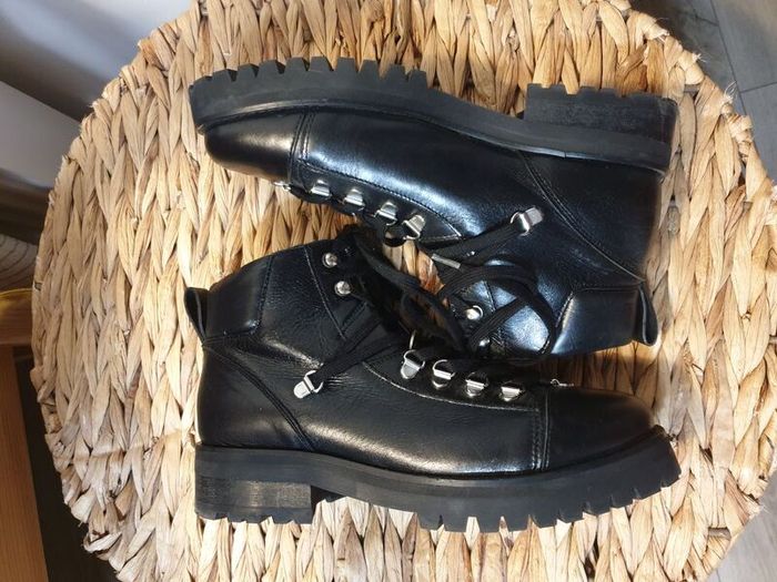 Allsaints Leather Ankle Boots Size Uk 6 ( Eu 39)