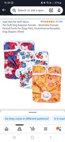 dog nappies washable and reusable