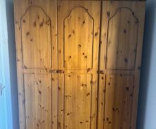 3 door pine wardrobe