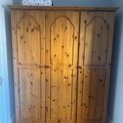 3 door pine wardrobe