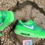 Premium Lightweight Nike Air Max 1 Flyknit Volt Green Image 3