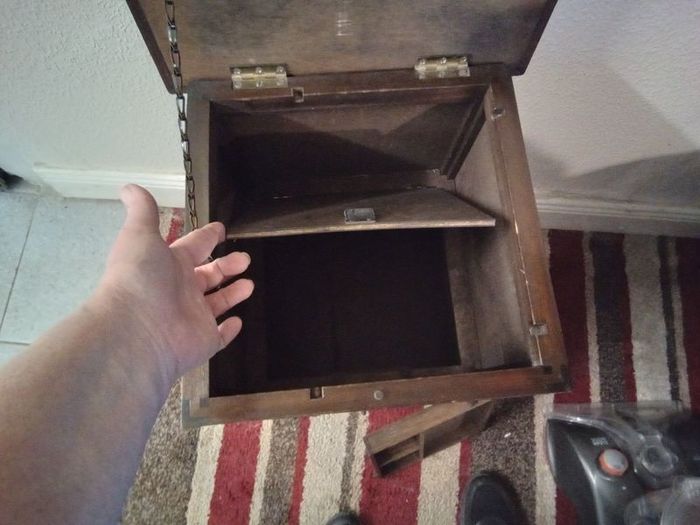 Antique oak sewing cabinet 1920s