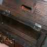 Antique Unusual Small Size Trunk -moneybox 8,2" x 3,4" H-4" Image 8