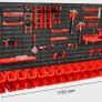 Wall Mounted Storage Bins and Tool Organizer 30 Bin Garage Parts Rack with Wall Panels, Hooks & Tool Holders Image 3