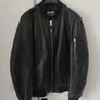 NYC Schott MA-1 Bomber Leather Jacket, Size L Image 4