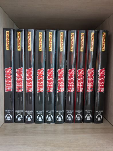 Complete Vampirella Archives 15 Volume Hardcover Comic Book Set, Omnibus Library edition