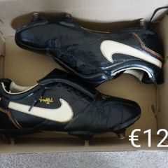 Football Boots Nike Tiempo R10 Black (2006) Size 7UK SG
