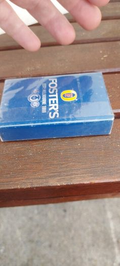fosters playing cards ,unopened, new ,sold as is ,,buyer collects or pays postage thank you