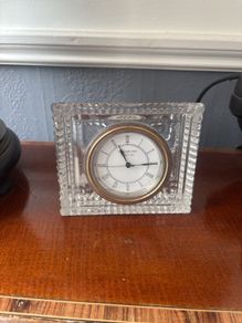 Waterford Crystal large rectangular clock
