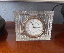 Waterford Crystal large rectangular clock