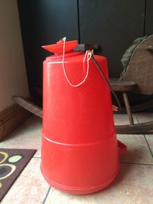 Vintage Fethaware Red Water Carrier, VW Camper, Camping