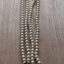 Long Vintage Faux Pearl Necklace Image 5