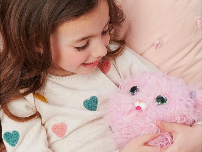 Purr n Fluff Surprise Reveal Interactive Toy Pet, Over 100 Sounds and Reactions Cute and Fluffy Cat Kids Toys for Girls & Boys Christmas Gifts For Grandkids, Children (FREE POSTAGE)