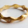 Vintage Sterling Silver 925 - 18KT Gold Plated Laura CZ Ring 2,67g size S Image 10