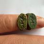 Rare Ancient Roman & Byzantine Bronze Collection - 2 Signet Rings & 2 Coins (4-Piece Lot) Image 4