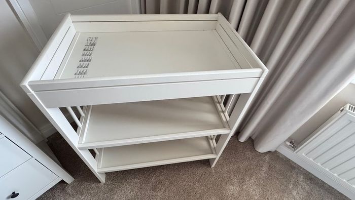 IKEA GULLIVER Changing table, changing unit, baby station in white - kids, toddlers, newborn with new mat cover