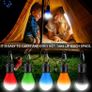 5 Pcs Camping Lights LED Tent Lights with Carabiner Clips Outdoor Mini Camping Lantern Portable LED Tent Lantern Lamp 3 Lighting Modes Hanging Light Waterproof Emergency Camping SOS Signal Light (FREE POSTAGE) Image 5