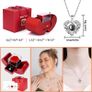Firestyle Preserved Real Rose Gifts for Women,Mum,Wife,Eternal Flowers Rose with I Love You Necklace in 100 Languages,Gifts for her on Birthday, Anniversary, Valentine's Day, Mother's Day, Christmas Image 2